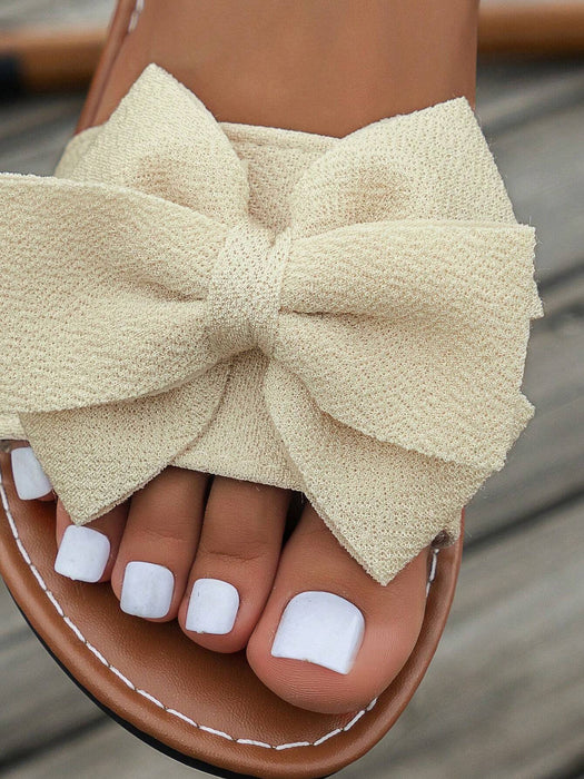 Sandalias planas cómodas con lazo para mujer, tipo chanclas - Quierox - Tienda Online