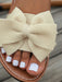 Sandalias planas cómodas con lazo para mujer, tipo chanclas - Quierox - Tienda Online