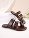 Sandalias planas con tira asimétrica y abertura de puntera para mujer - Quierox - Tienda Online