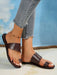 Sandalias planas con tira en los dedos para mujer - Quierox - Tienda Online