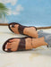 Sandalias planas con tira en los dedos para mujer - Quierox - Tienda Online