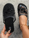 Sandalias planas de playa hechas a mano con cuentas y decoración floral, para mujer - Quierox - Tienda Online