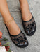 Sandalias planas de playa hechas a mano con cuentas y decoración floral, para mujer - Quierox - Tienda Online