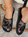 Sandalias planas de playa hechas a mano con cuentas y decoración floral, para mujer - Quierox - Tienda Online