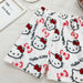 Sanrio Hello Kitty pantalones de pijama Anime polar doble tela elástica pantalones suaves - Quierox - Tienda Online