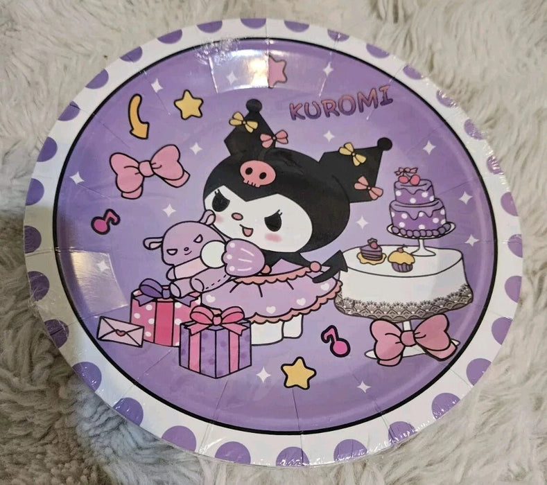 Sanrio Kuromi - Pack de 10 platos para fiesta (18 x 18 cm, morado) - Quierox - Tienda Online