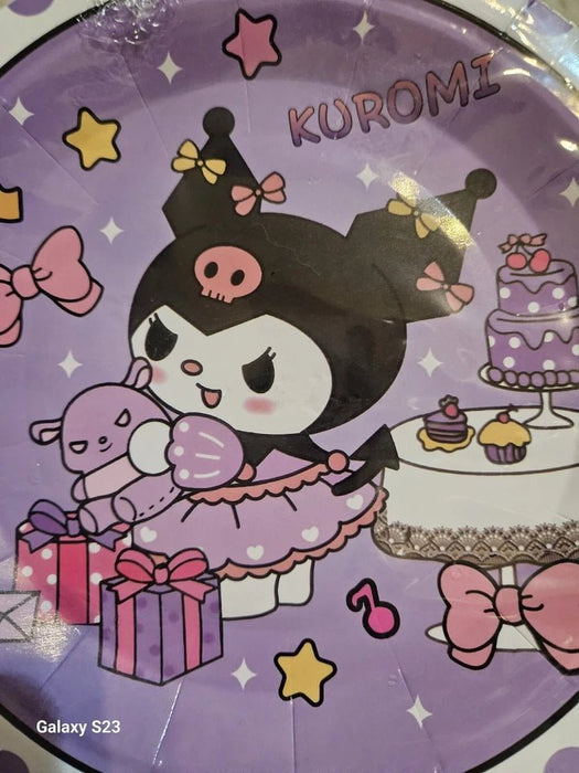 Sanrio Kuromi - Pack de 10 platos para fiesta (18 x 18 cm, morado) - Quierox - Tienda Online