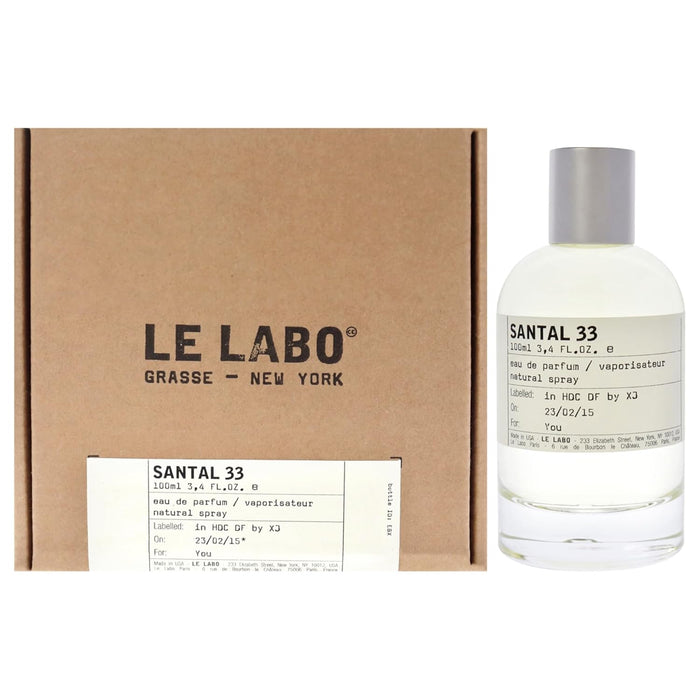 Santal No 33 de Le Labo para unisex - Eau de Parfum en spray de 3,4 oz - Quierox - Tienda Online