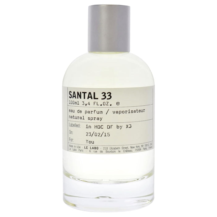 Santal No 33 de Le Labo para unisex - Eau de Parfum en spray de 3,4 oz - Quierox - Tienda Online