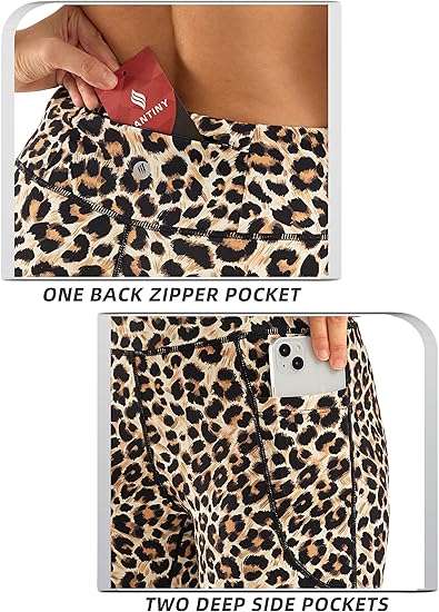 SANTINY Leggings capri hasta la rodilla para mujer de con bolsillos - Quierox - Tienda Online