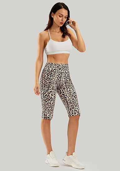 SANTINY Leggings capri hasta la rodilla para mujer de con bolsillos - Quierox - Tienda Online