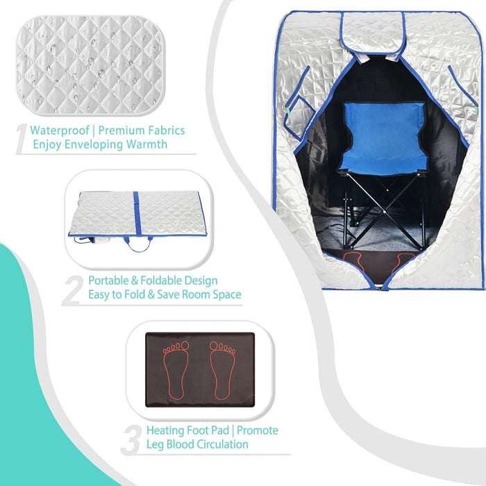 Sauna infrarroja para el hogar, sauna portátil para el hogar - Quierox - Tienda Online