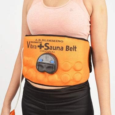 Sauna Slim Vibrating Plus Calefacción Vibrante Magnético Adelgazante Cinturón Naranja - Quierox - Tienda Online