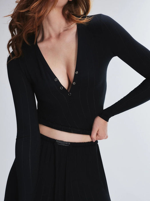SAVAGE FENTY Pantalón de dormir de tiro medio de modal con puntada elegante - Quierox - Tienda Online