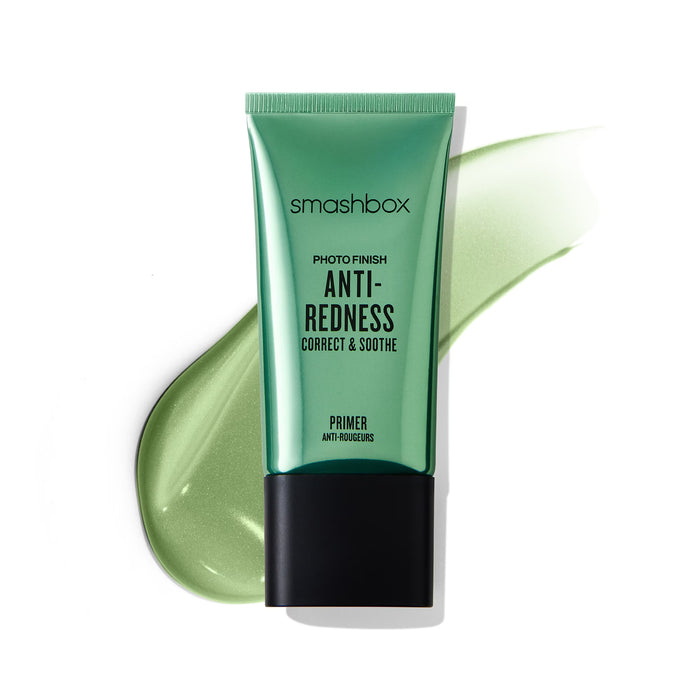 SMASHBOX Prebase correctora antienrojecimiento Photo Finish con rosa, algas y champiñones 30ml
