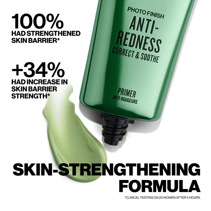 SMASHBOX Prebase correctora antienrojecimiento Photo Finish con rosa, algas y champiñones 30ml