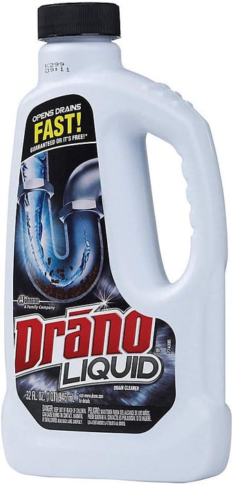 SC Johnson Drano® Limpiador de desagües líquido de 946 ml (32 onzas líquidas) - Quierox - Tienda Online