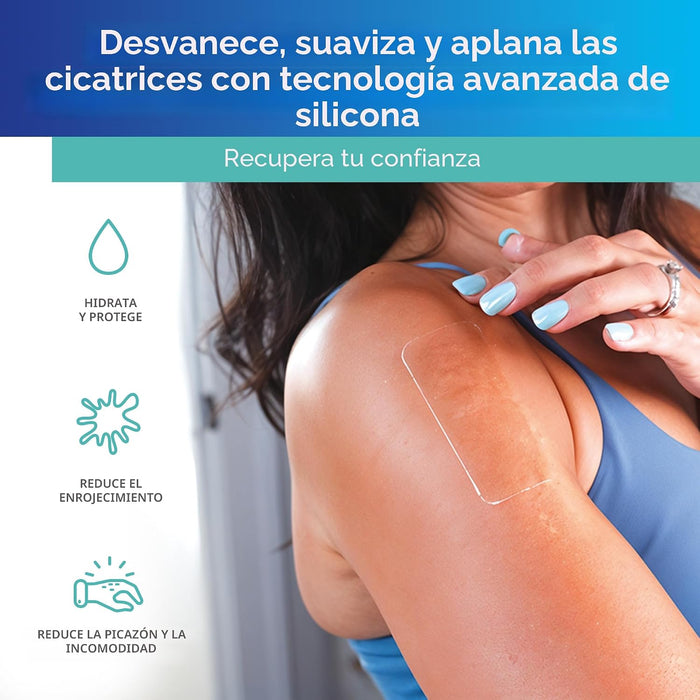 ScarAway, láminas de silicona transparentes avanzadas para cicatrices - Quierox - Tienda Online
