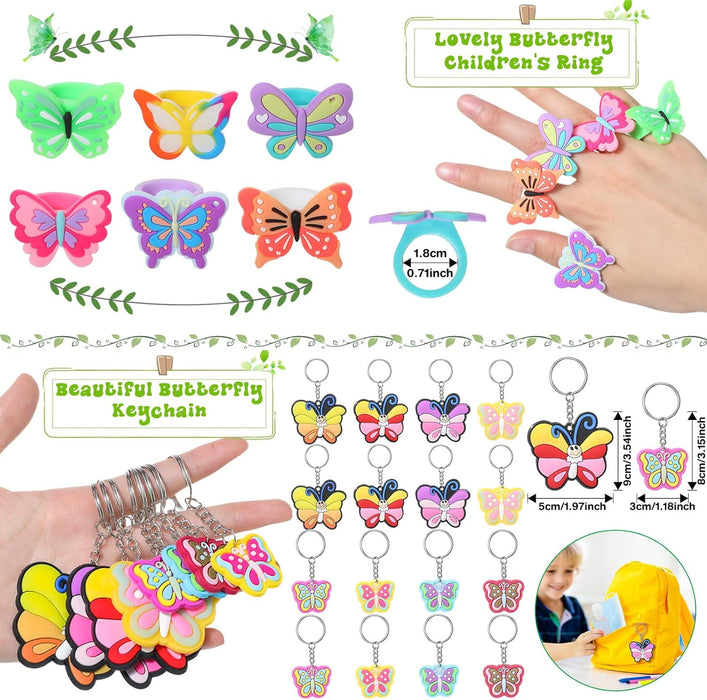 Seajan 162 piezas de recuerdos de fiesta de cumpleaños de mariposa para 16 niños - Quierox - Tienda Online