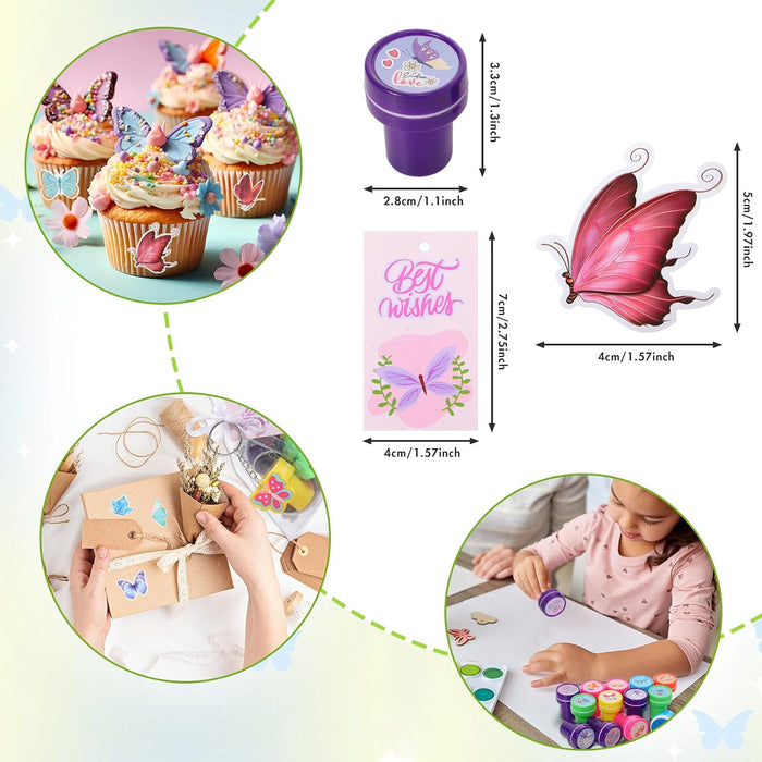 Seajan 162 piezas de recuerdos de fiesta de cumpleaños de mariposa para 16 niños - Quierox - Tienda Online