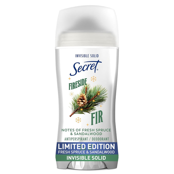 Secret Fresh - Desodorante antitranspirante para mujer con aroma a abeto junto a la chimenea - Quierox - Tienda Online