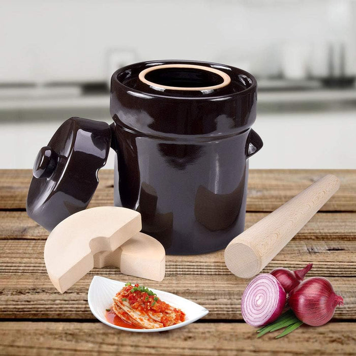 Seeutek Fermentation - Tarro de fermentación de 2 litros/0.5 galones, olla de cerámica - Quierox - Tienda Online