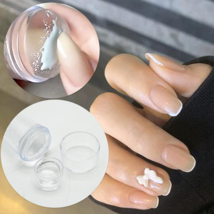 Sello de silicona de uñas transparente, stamping para uñas - Quierox - Tienda Online