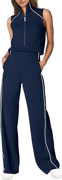 SENSERISE Overol de verano para mujer, estilo casual, sin mangas, cuello alto - Quierox - Tienda Online