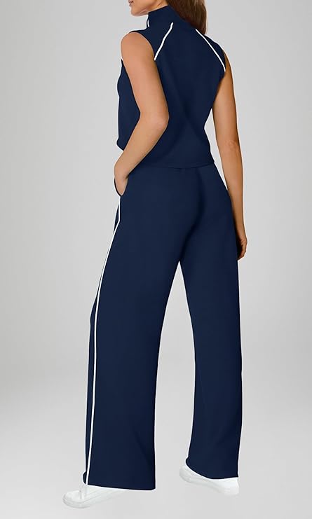 SENSERISE Overol de verano para mujer, estilo casual, sin mangas, cuello alto - Quierox - Tienda Online