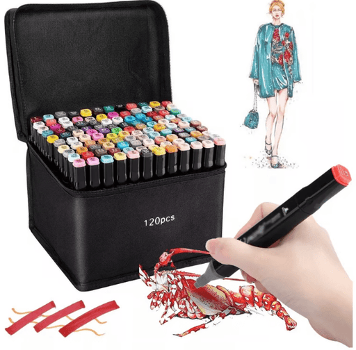 Set Completo De Marcadores Doble Punta 120 Piezas - Quierox - Tienda Online
