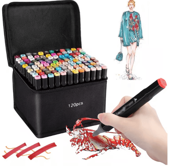 Set Completo De Marcadores Doble Punta 120 Piezas - Quierox - Tienda Online