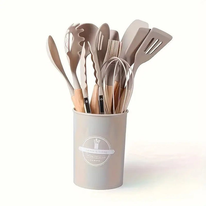 Set De 12 Utensilios De Cocina De Silicona - Quierox - Tienda Online