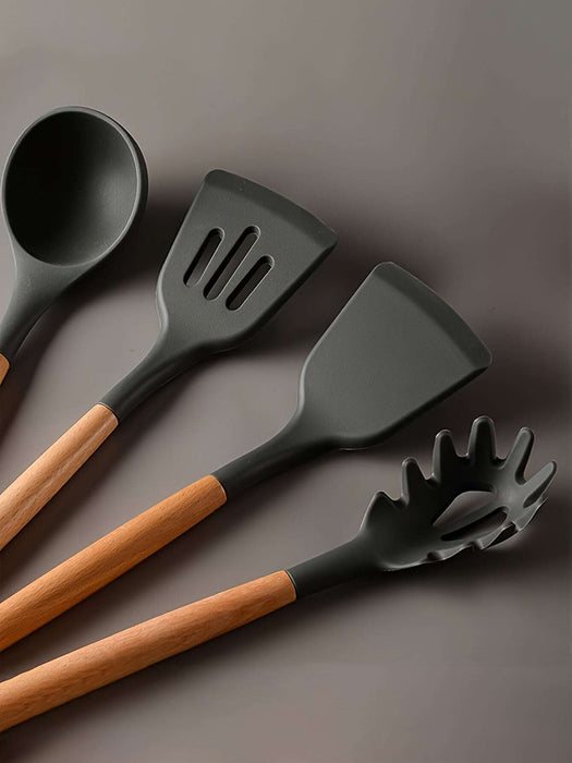 Set De 12 Utensilios De Cocina De Silicona - Quierox - Tienda Online