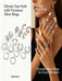 Set de 16 anillos con diseño geométrico de estilo punk, de moda vintage - Quierox - Tienda Online