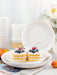 Set de 18pcs de vajilla de plástico blanco, reutilizables, adecuados para cocina - Quierox - Tienda Online