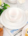 Set de 18pcs de vajilla de plástico blanco, reutilizables, adecuados para cocina - Quierox - Tienda Online
