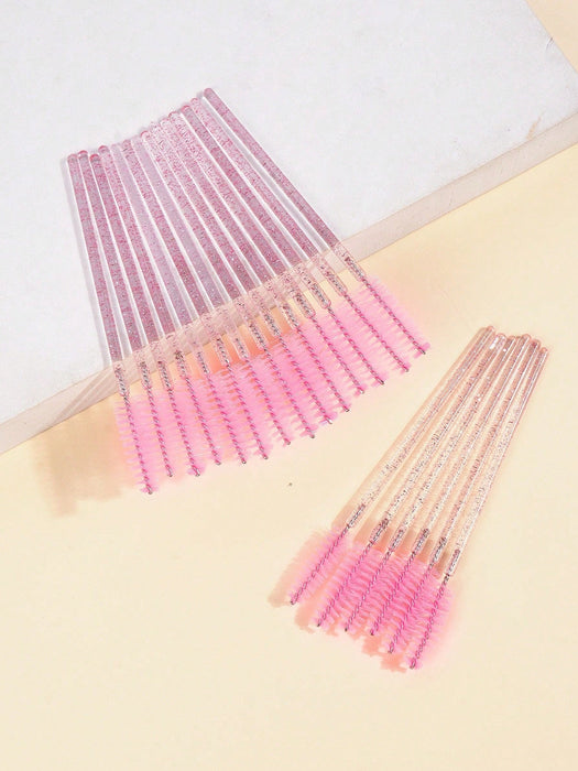 Set de 20pcs de brochas desechables de cristal de colores para extensión de pestañas - Quierox - Tienda Online