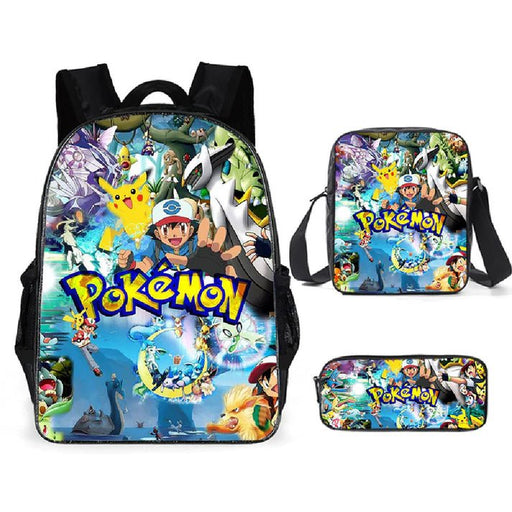 Set de 2/3 piezas Mochila escolar de Pikachu Pokémon - Quierox - Tienda Online