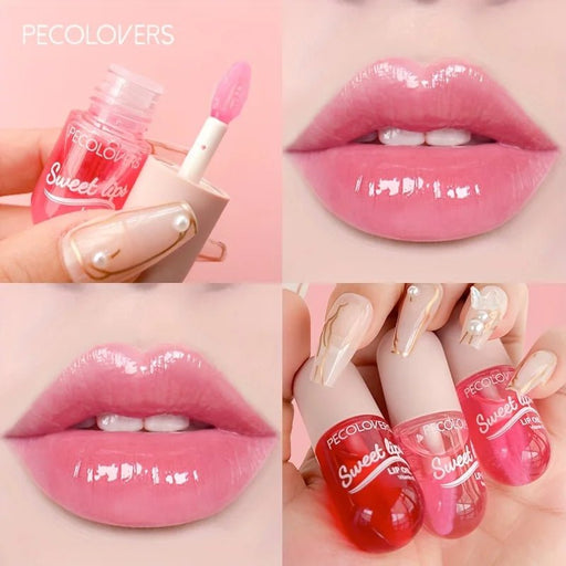 Set de 3 Brillos de labios hidratante resistente al agua brillante de larga duración no pegajoso - Quierox - Tienda Online