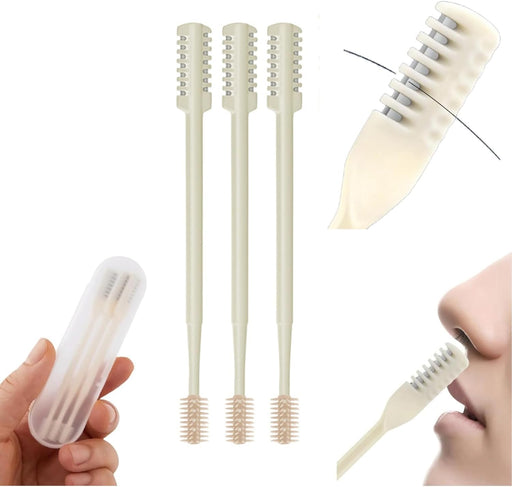 Set de 3 piezas para recortar el vello nasal: cuchillo de doble filo - Quierox - Tienda Online