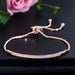 Set de 3 Pulseras para Dama elegantes y delicadas en Oro Rosa, Plateado y Dorado Ajustables - Quierox - Tienda Online
