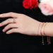 Set de 3 Pulseras para Dama elegantes y delicadas en Oro Rosa, Plateado y Dorado Ajustables - Quierox - Tienda Online
