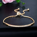 Set de 3 Pulseras para Dama elegantes y delicadas en Oro Rosa, Plateado y Dorado Ajustables - Quierox - Tienda Online