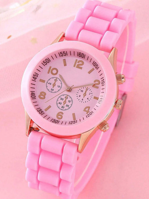 Set de 3 relojes de cuarzo con correa de silicona elegante y de moda para estudiantes unisex - Quierox - Tienda Online