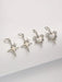 Set de 4 Aretes Colgantes de Corazón y Estrella para Mujeres - Quierox - Tienda Online
