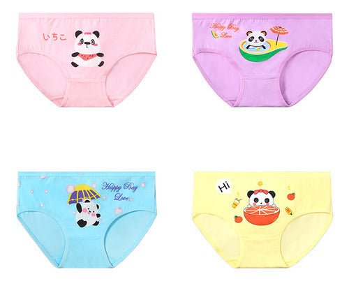 Set de 4 Bragas personalizadas para niñas, ropa interior 100% de algodón - Quierox - Tienda Online
