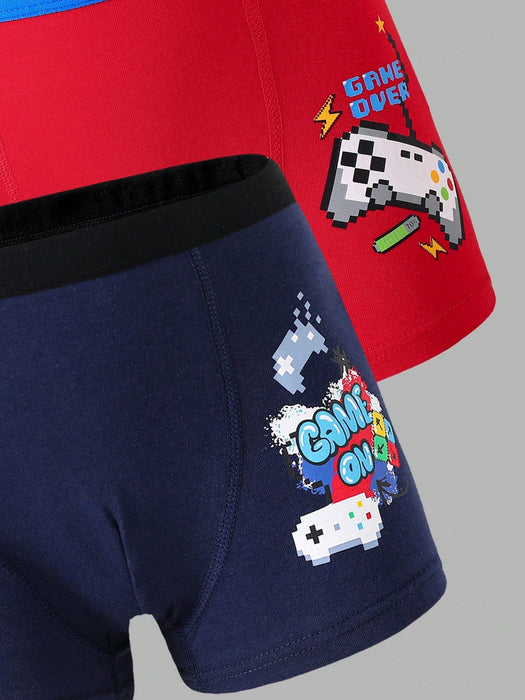 Set de 5 bóxers transpirables y con estampado de consolas para adolescentes - Quierox - Tienda Online
