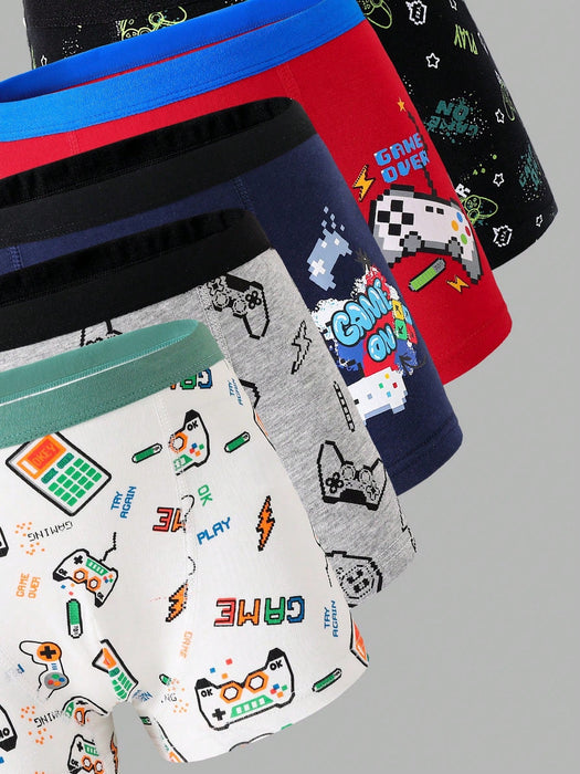 Set de 5 bóxers transpirables y con estampado de consolas para adolescentes - Quierox - Tienda Online
