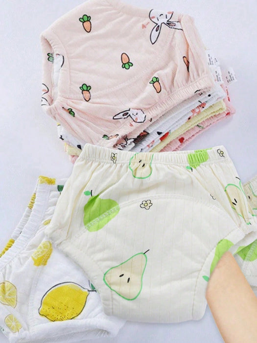 Set de 5 pantalones de entrenamiento para recién nacidos, con patrones florales surtidos - Quierox - Tienda Online