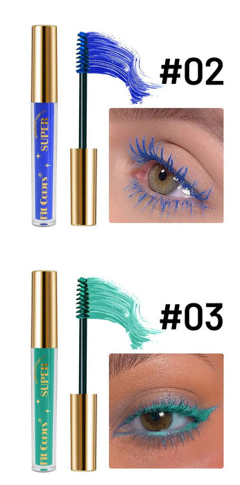 Set de 6 mascaras de pestañas impermeables resistentes de distintos colores - Quierox - Tienda Online